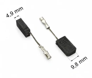 031 uhlíkové kartáče 4,9 x 9,9 mm